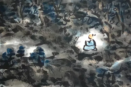 A Deep Interpretation of He Weigang's Black and White Philosophical Poem